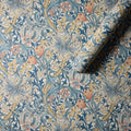 Golden Lily Blue Colours of Morris Wallpaper by Morris & Co