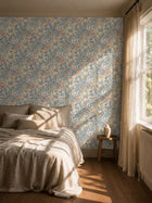 MOW0168-01 Golden Lily Blue Colours of Morris Wallpaper by Morris & Co