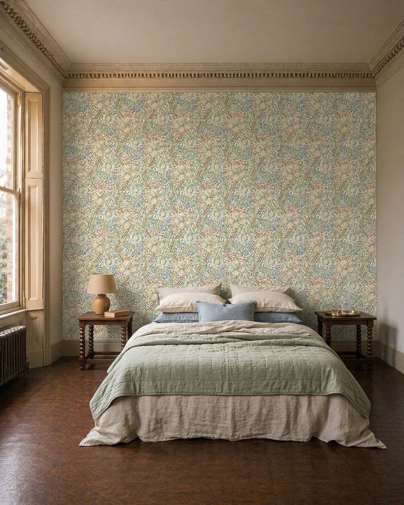 MOW0168-03 Golden Artichoke Colours of Morris Wallpaper by Morris & Co