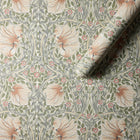 MOW0170-03 Pimpernel Rose Cockle / Sage Colours of Morris Wallpaper by Morris & Co