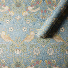 MOW0171-01 Strawberry Thief Slate / Vellum Colours of Morris Wallpaper by Morris & Co
