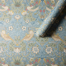 MOW0171-01 Strawberry Thief Slate / Vellum Colours of Morris Wallpaper by Morris & Co
