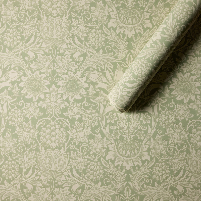 MOW0172-01 Sunflower Artichoke Colours of Morris Wallpaper by Morris & Co