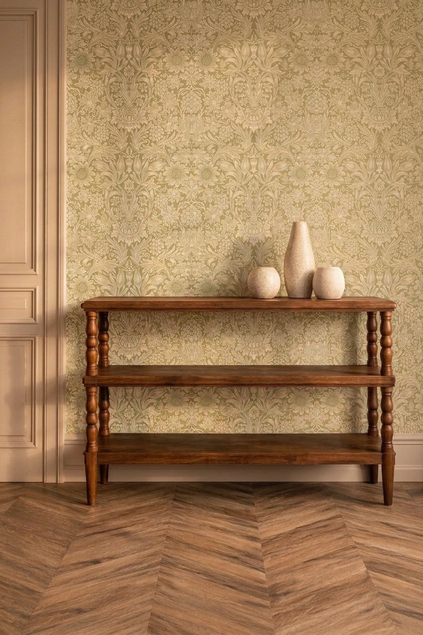 MOW0172-01 Sunflower Artichoke Colours of Morris Wallpaper by Morris & Co