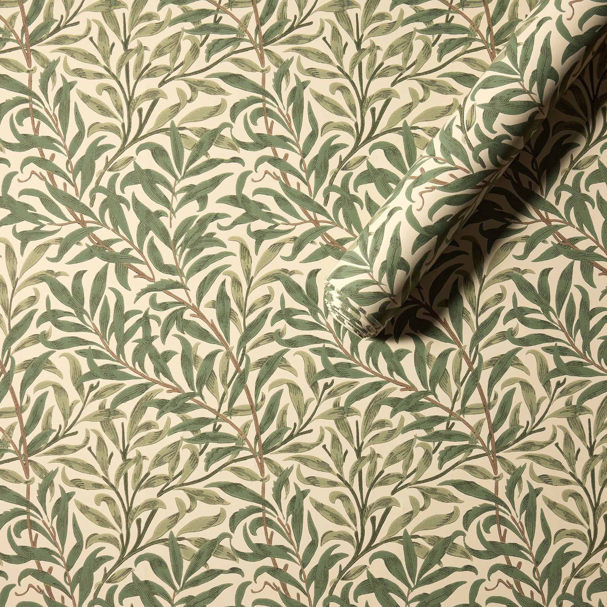 MOW0174-01 Willow Boughs Forest Colours of Morris Wallpaper by Morris & Co
