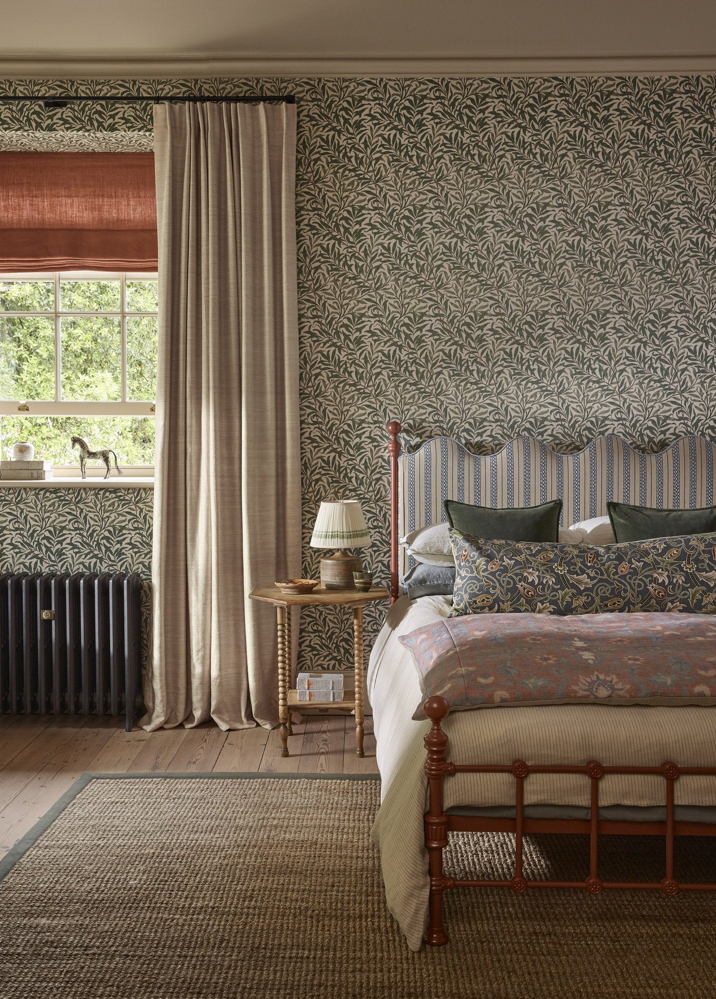 MOW0174-01 Willow Boughs Forest Colours of Morris Wallpaper by Morris & Co