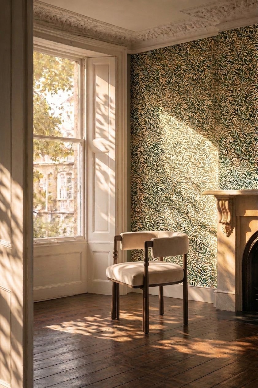 MOW0174-01 Willow Boughs Forest Colours of Morris Wallpaper by Morris & Co