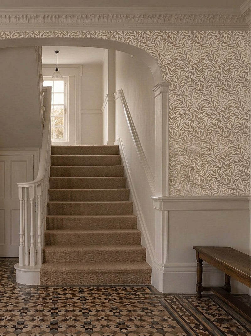 MOW0174-02 Willow Boughs Stone Colours of Morris Wallpaper by Morris & Co