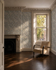 MOW0174-03 Willow Boughs Mineral Blue Colours of Morris Wallpaper by Morris & Co