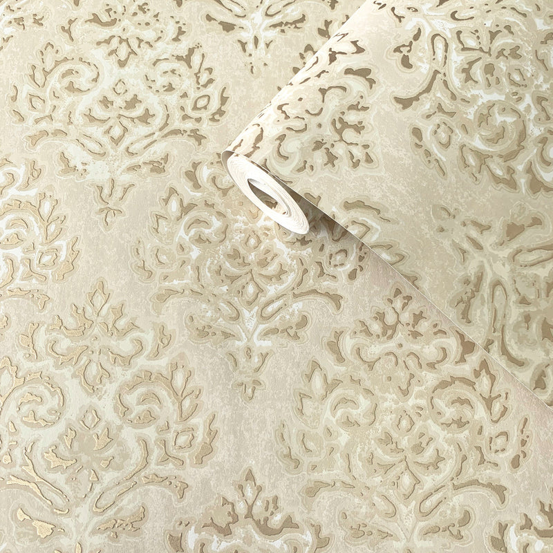 MT2009 Lustre Metallic Gold Wallpaper by Galerie