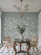 MU0313M Lingering Garden Grey Classics Mural by York Wallcoverings
