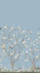 Lingering Garden Sky Blue Classics Mural by York Wallcoverings