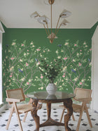 MU0316M Lingering Garden Green Classics Mural by York Wallcoverings