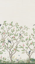 Lingering Garden White Sisal Classics Mural by York Wallcoverings