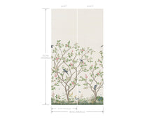 MU0317MSISAL Lingering Garden White Sisal Classics Mural by York Wallcoverings