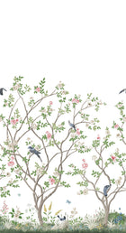 MU0317M Lingering Garden White Classics Mural by York Wallcoverings