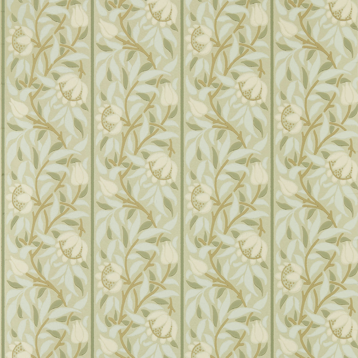 Peony Trellis The Unfinished Works Sage Wallpaper by Morris & Co