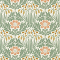 Woodbell & Anenome The Unfinished Works Rose/Sage Wallpaper by Morris & Co