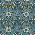 Woodbell & Anenome The Unfinished Works Indigo Wallpaper by Morris & Co