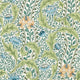 Wild Tulip & Vine The Unfinished Works Nettle/Woad Wallpaper by Morris & Co
