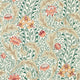 Wild Tulip & Vine The Unfinished Works Coral/Teal Wallpaper by Morris & Co