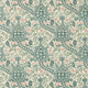 Persian Tulip The Unfinished Works Teal Wallpaper by Morris & Co
