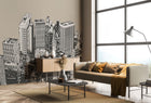 Urban City Skyscrapers Natural Mural (Large) by Origin Murals