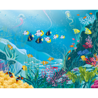 Under The Sea Adventure Aqua Blue Mural (Large) by Origin Murals