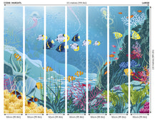 Under The Sea Adventure Aqua Blue Mural (Large) by Origin Murals
