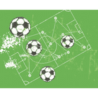 Football Grunge Texture Green Mural (Large) by Origin Murals