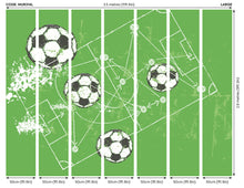 Football Grunge Texture Green Mural (Large) by Origin Murals