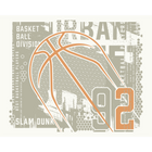 Modern Basketball Grey Mural (Large) by Origin Murals