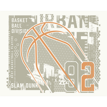 Modern Basketball Grey Mural (Large) by Origin Murals