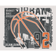 Modern Basketball Black Mural (Medium) by Origin Murals