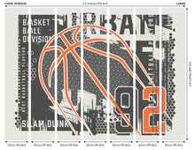 Modern Basketball Black Mural (Large) by Origin Murals