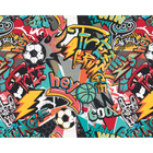 Sports Graffiti Red Mural (Large) by Origin Murals