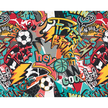 Sports Graffiti Red Mural (Large) by Origin Murals