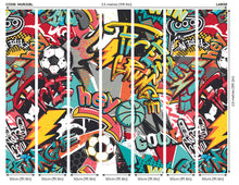 Sports Graffiti Red Mural (Large) by Origin Murals