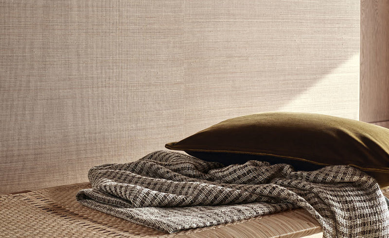 MW100/02 Abaca Grasscloth Wallpaper By Mark Alexander