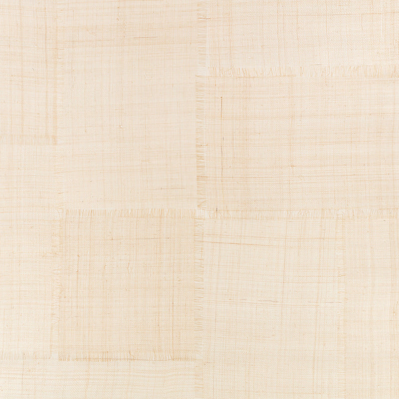 MW139/01 Abacá Patchwork Collage III Natural Wallpaper By Mark Alexander