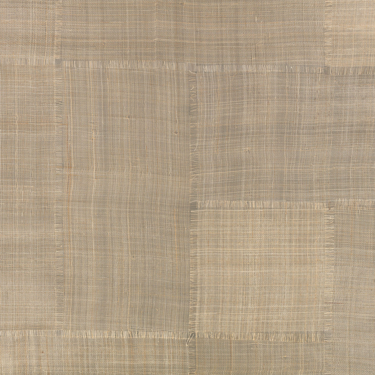 MW139/03 Abacá Patchwork Collage III Sepia Wallpaper By Mark Alexander