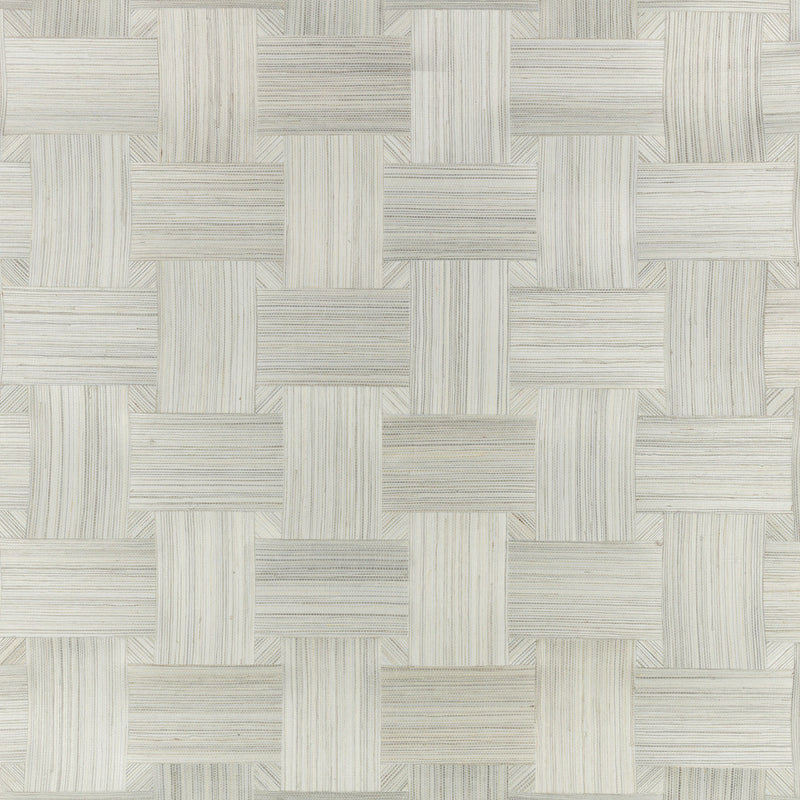 MW143/01 Lattice Mosaic Collage III Silver Wallpaper By Mark Alexander
