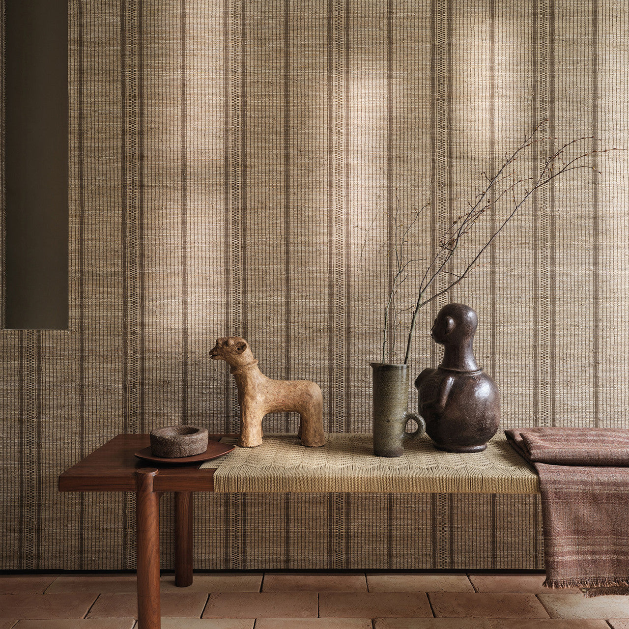 MW145/02 Medina Collage III Natural Wallpaper By Mark Alexander