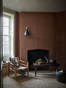 MW150/06 Wicker Wallcovering Paprika Grasscloth II Wallpaper by Mark Alexander