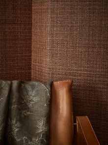 MW150/06 Wicker Wallcovering Paprika Grasscloth II Wallpaper by Mark Alexander
