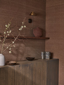 MW155/06 Tama Wallcovering Paprika GRASSCLOTH PRINTS Wallpaper by Mark Alexander