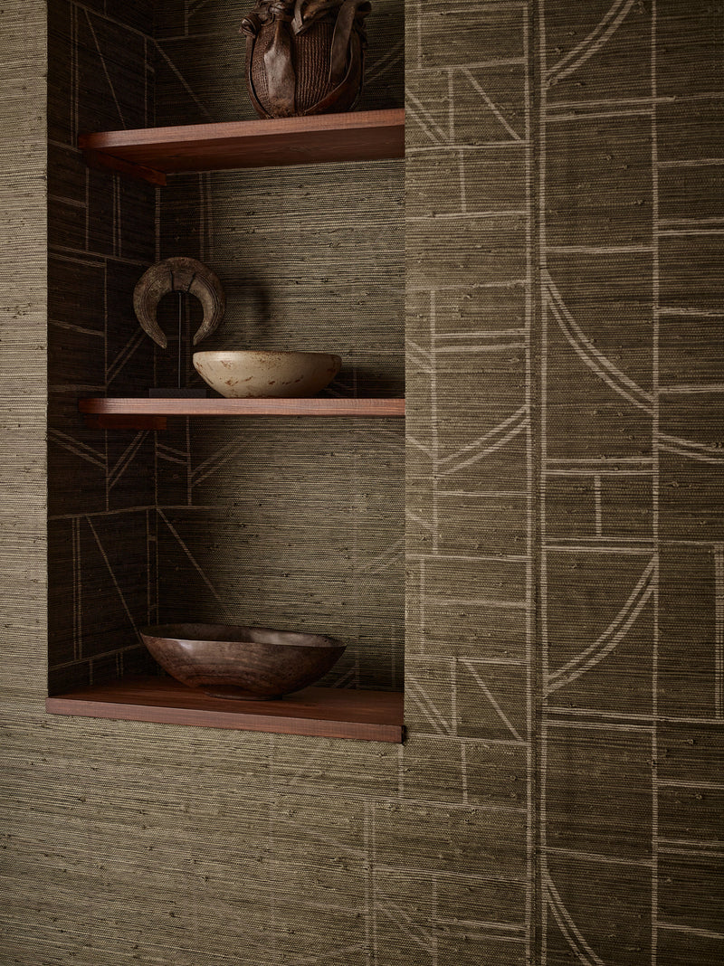 MW157/06 Odyssey Wallcovering Loam GRASSCLOTH PRINTS Wallpaper by Mark Alexander