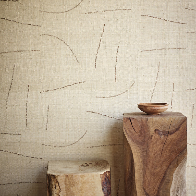 MW160/02 Gesture Natural Collage IV Wallpaper by Mark Alexander