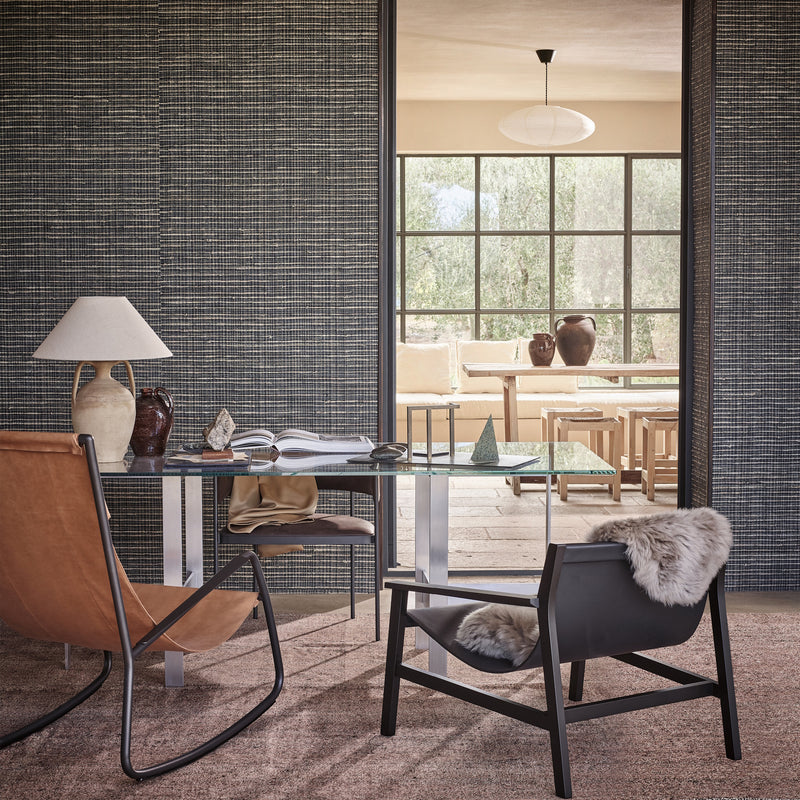 MW164/03 Evoke Indigo Collage IV Wallpaper by Mark Alexander