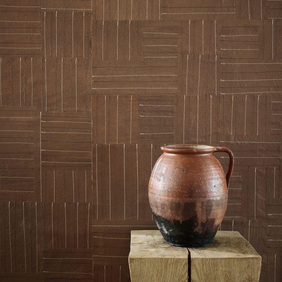 Boheme Paprika Collage IV Wallpaper by Mark Alexander